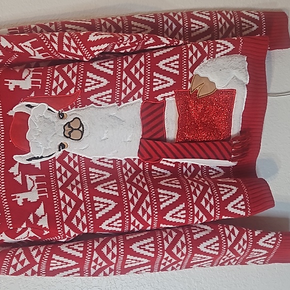 Lama Christmas Sweater - Picture 2 of 3